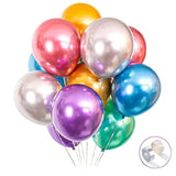 100pcs 12-Inch Chrome Metallic Balloons for Party, Wedding, Birthday, Baby Shower