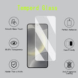 [4 Pack] Screen Protector Compatible with  Galaxy S24 FE,Scratch Resistant,Easy-Install,Bubble Free,Anti-Fingerprint,Tempered Glass Compatible