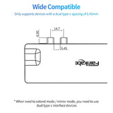 Usb C Hub Multiport Adapter For Macbook Pro 2019/2018/2017, 8 In 1 Usb C To Du