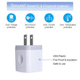 Usb Wall Charger, Charging Adapter 3Pack 2.1A Dual Port Usb Wall Charging Plug Block Head Box Travel Charger Cube Compatible Iphone 16 15 14 13 12 11 Pro Max Xs Xr 8 Plus,Pad,Pod,Samsung,Android Phone