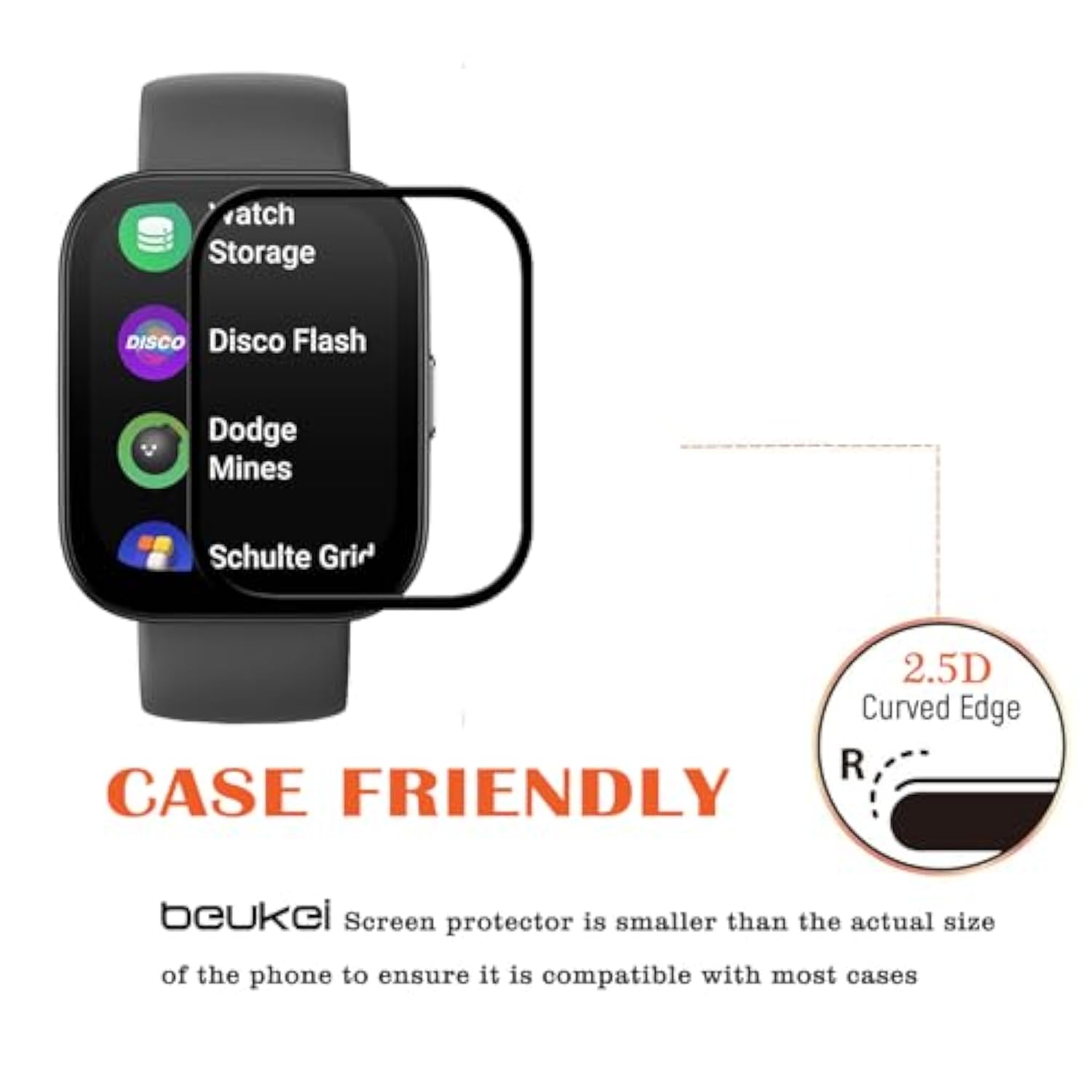 (3 Pack) Designed For Amazfit Bip 5 Screen Protector, Anti Scratch, Bubble Free