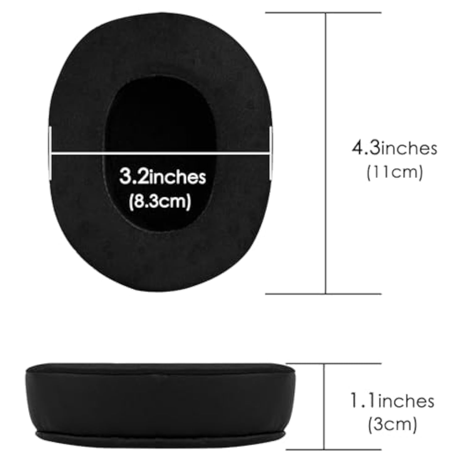 Replacement Ear Pads For Steelseries Arctis 1/3/ 5/7/ 9X/ Pro Headphones Ear Cushions, Headset Earpads (Cooling-Gel/Black)