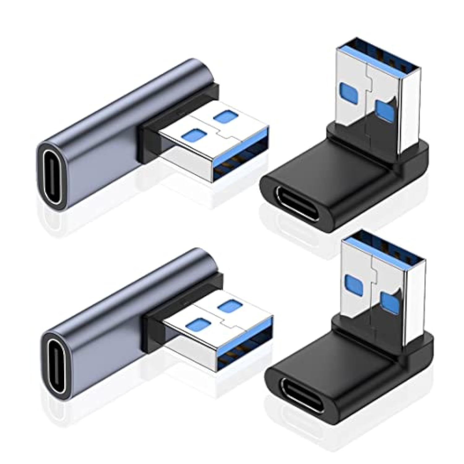 Right Angle Usb A Male To Usb C Female Adapter, 90 Degree Usb 3.0 To Type C Ca