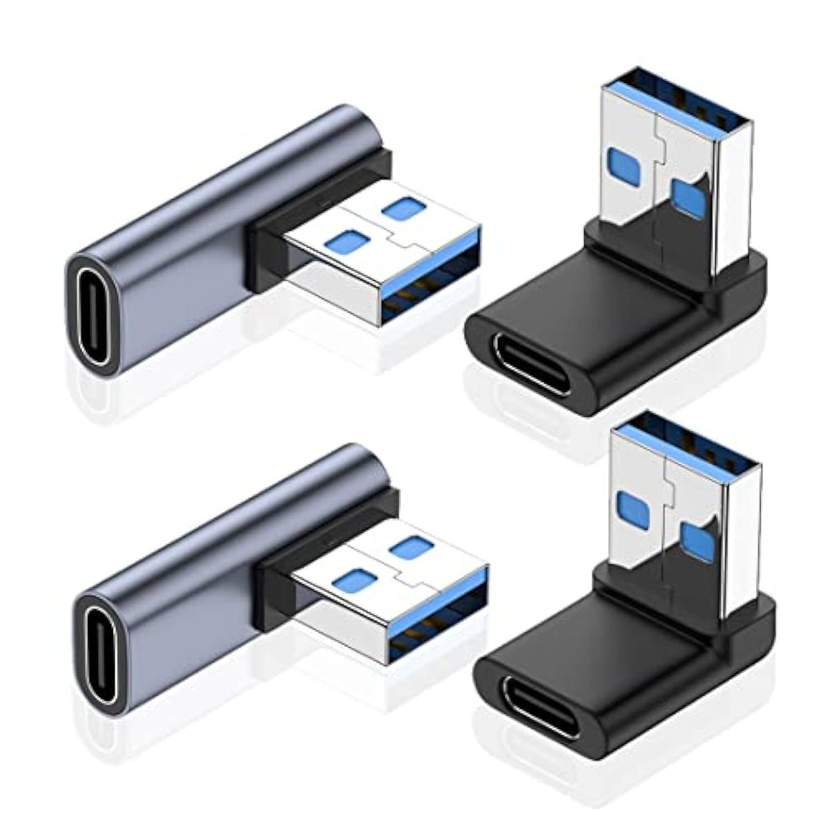 Right Angle Usb A Male To Usb C Female Adapter, 90 Degree Usb 3.0 To Type C Ca