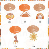 First Trip Around The Sun Birthday Decorations, 20Pcs Boho Sun 1St Bir