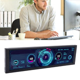 8.8 Inch Computer Secondary Screen,1920X480 Lcd Display,Pc Temperature Monitor,Computer Case Temperature Screen,Computer Secondary Display,Cpu Gpu Monitor
