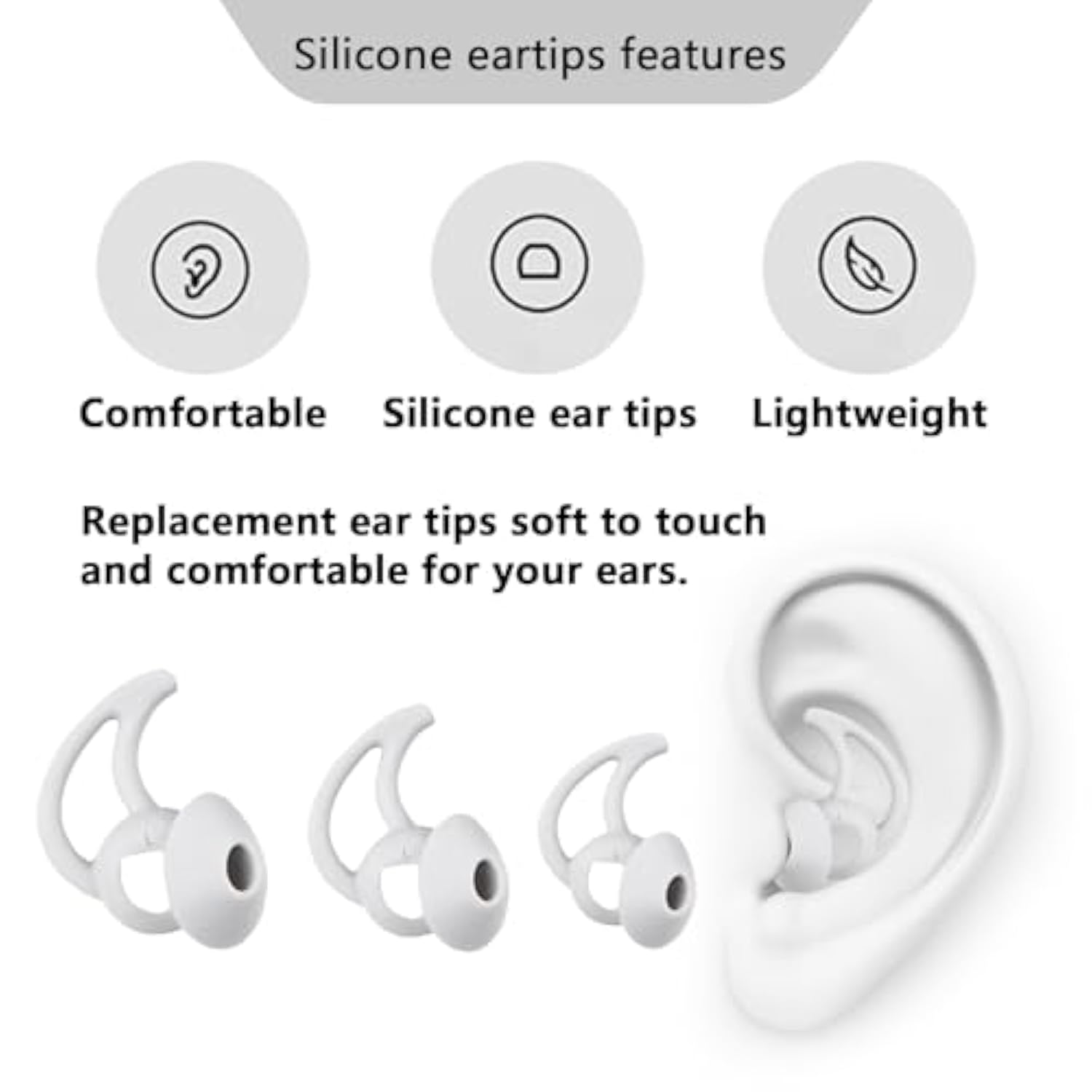 Earbud Replacement Tips Silicone Earbud Tips Ear Tips Compatible With Bose Quietcomfort And Sport Headphone Earbud Rubber Tips Earbud Covers Small 3 Pairs