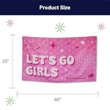 Funny Party Banner 60" X 33" – Hilarious Party Decoration For Adults, Gag Gift Décor For Him Or Her – Sarcastic, Bold & Reusable Sign -Let'S Go Girls