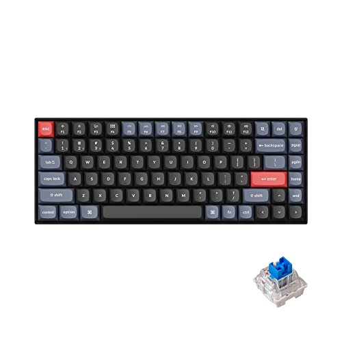 K2 Pro Qmk/Via Wireless Mechanical Keyboard, Custom Programmable Macro Wired Keyboard With Hot-Swappable K Pro Red Switch White Led Backlight Pbt Keycaps For Mac Windows Linux