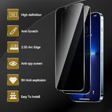3 Pack Privacy Screen Protector For Iphone 13 Pro Max/14 Plus(6.7 Inch), Anti Spy Tempered Glass 9H Hardness, Black Protector Anti Spy, Bubble Free, Anti-Scratch