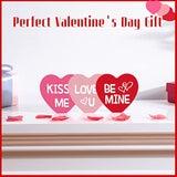 Valentine'S Day Wood Sign Heart Shaped Wooden Sign Tabletop Centerpiec