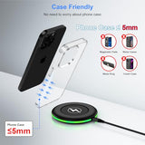 Wireless Charger Fast Charging Pad for  Galaxy S26 Ultra/S26 Plus/S25/S24FE/S23+/S22/S21/S20/S10, Wireless Phone Charger for Android iPhone