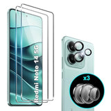 For Xiaomi Redmi Note 14 5G Screen Protector,[2+3 Pack] Screen Protector+Camera Lens Protector,9H,Tempered Glass,Bubble-Free,Anti-Scratch
