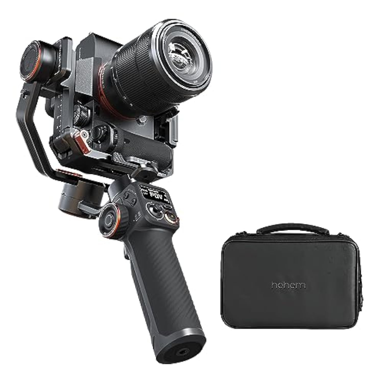 Hohem iSteady MT2 Kit Camera Stabilizer with AI Tracker/Magnetic Fill Light, All in One 3-Axis Gimbal Stabilizer for Mirrorless Camera Smartphone, Native Vertical Shooting
