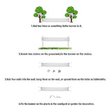 118 X 20 In Candyland Sweet Cartoon Rainbow Cupcake Ice Cream Castle Theme Yard Banner Sign Decorations Baby Shower Girls Birthday Party Cake Table Polyester Supplies