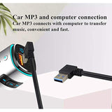 90 Degree 3.0 A Usb Cable Left & Right Angle Usb 3.0 A To A Male Charging And Transferring Data Extender Connector Cable For Usb Keyboard,Mouse,Flash Drive,Hard Drive.(0.6M/2Ft-Black)