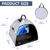 Universal Foldable Laptop Sun Shade & Privacy Shield -Fits 13-16 Inch Macbook, Dell, Surface - Blocks Sunlight, Protects Privacy, Working Outdoor Travel,Anti - Glare(Have Patents),Grey