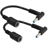 90 Degree Tip Laptop Power Cable Dc 7.4Mm X 5.0Mm Female To 4.5Mm X3.0Mm Male