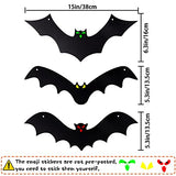 Halloween Hanging Bats for 12PCS 3D Halloween Yard Outdoor Decoration