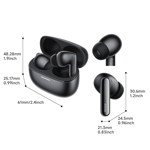 REDMI Buds 8 Pro Wireless Earbuds, 55dB Adaptive Noise Canceling Bluetooth 5.4, 33H Playtime, Hi-Res Audio, Coaxial Triple-Driver, IP54, USB-C Fast