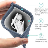 Pocket Snap & Store Mobile Charger Case Pouch, Slate Blue