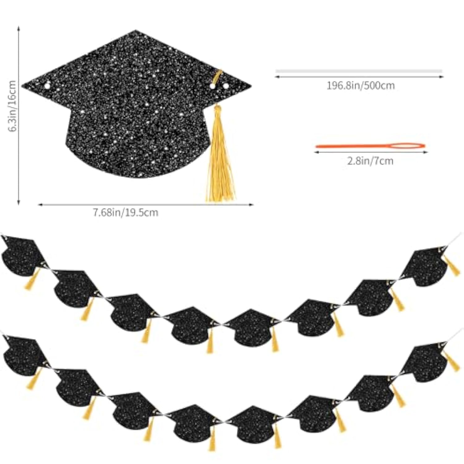 Graduation Decorations Class Of 2025 Glitter Congrats Grad Banner Graduation Party Banner Decorations Garland Sign With Tassel Congratulations Banner For Any Schools Or Grades