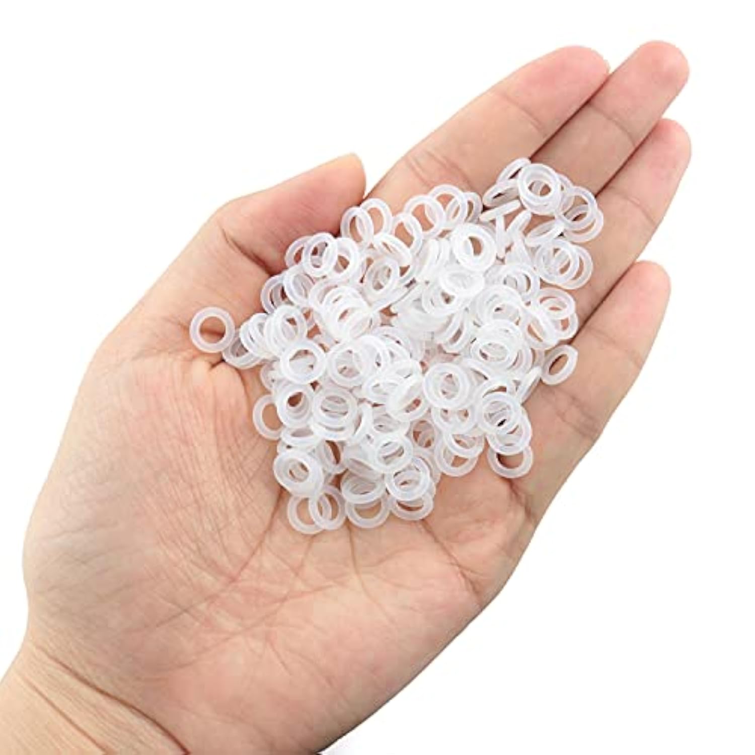 150Pcs Rubber O-Ring Switch Dampeners Keycap 8X5X1.5Mm Clear White Cherry Mx S