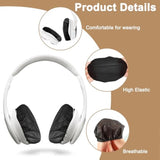 100Pcs Black Non-Woven Sanitary Headphone Ear Cover, Disposable Super Stretch Covers Washable, For Most On Ear Headphones Earpads (13 Cm/ 5.12 Inch)