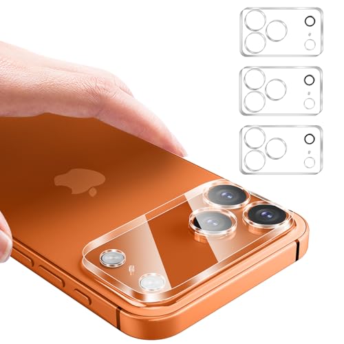 3Pcs Rear Back Camera Lens Protector Tempered Glass For Iphone 17 Pro Max - Hd Clear Full Coverage Guard