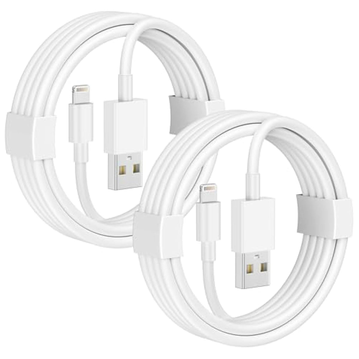 Car Apple Carplay Cable, 2Pack Car Charger Cord Usb A To Lightning Cable For Iphone 14/13/12/11/Pro Max/Xs/Xr/X/8/7/6 Plus/Se, Ipad 9/8/7/6/5, Ipad Mini 5/4/3/2, Air 3/2 Fast Charging Cord 3Ft White