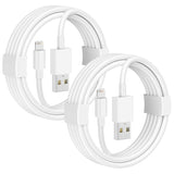 Car Apple Carplay Cable, 2Pack Car Charger Cord Usb A To Lightning Cable For Iphone 14/13/12/11/Pro Max/Xs/Xr/X/8/7/6 Plus/Se, Ipad 9/8/7/6/5, Ipad Mini 5/4/3/2, Air 3/2 Fast Charging Cord 3Ft White