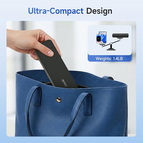 Portable Printer Wireless For Travel - Bluetooth Mobile Printer Support For 8.5"X11" Us Letter, Inkless Compatible With Ios, Android, Laptop For Office, Car And Home (300Dpi, Black)