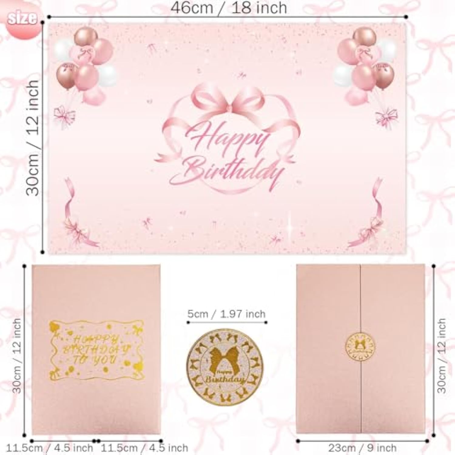 Bow Birthday Decorations For Girls Women Rose Gold Happy Birthday Guest Book To Sign Coquette Birthday Alternative Signature Guestbook Gifts Keepsake Pink Bow Heart Memory Book Card Board Party