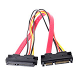 cablecc SATA III 3.0 7+15 22 Pin SATA Male to Female Data Power Extension Cabl