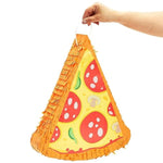 Pizza Pinata - Food Themed Birthday Party Decorations, Table Centerpiece (Small, 16.5 X 13.5 X 3 In)