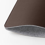 Laptop Sleeve 14 Inch Precisely Compatible With Macbook Pro M4 M3 M2 M1 Pro/Max 2024, Faux Leather Cover Case 14 In, Coffee