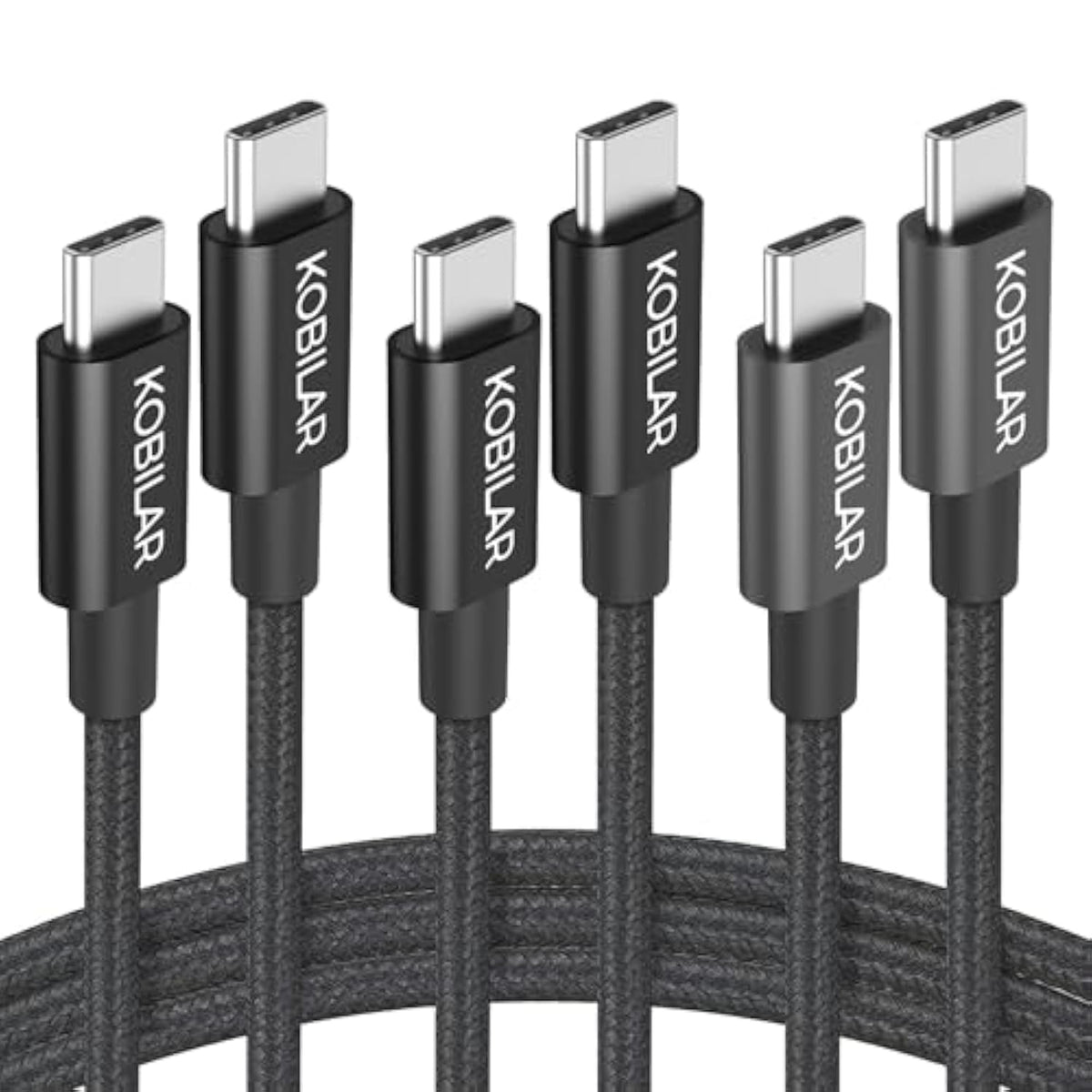 Usb C To Usb C Cable,60W 3A Fast Charging Usb C Charger Cable 3 Pack(3.3+5+6.6Ft),Type C To Type C Cable For Iphone15/15Pro/16Plus/16Promax/Ipad Air 4/Ipad Pro2022/Samsung S23