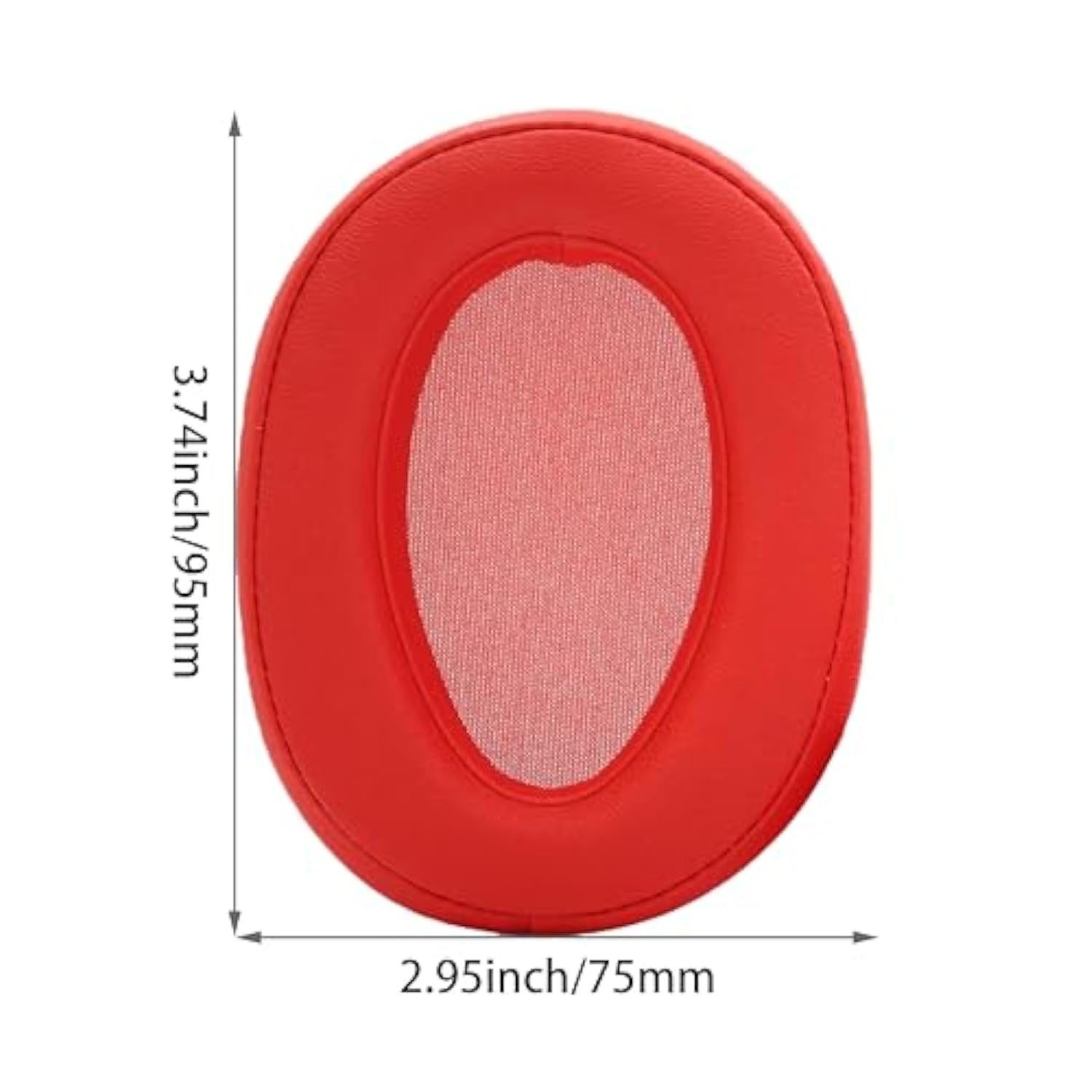 Replacement Ear Pads Compatible With Sony Mdr-100Abn-H800 H900N Headphones, Mdr-100Abn Earpads Cushions Made Of Protein Leather And Memory Foam (Red)
