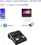 Is Not Compatible With Iphone/Ipad/Mac,80Mm Bluetooth Portable Thermal Receipt Printer,Only Compatible With Android/Windows,3 Inch Ticket Wireless Android Bill Invoice Printer For Small Business