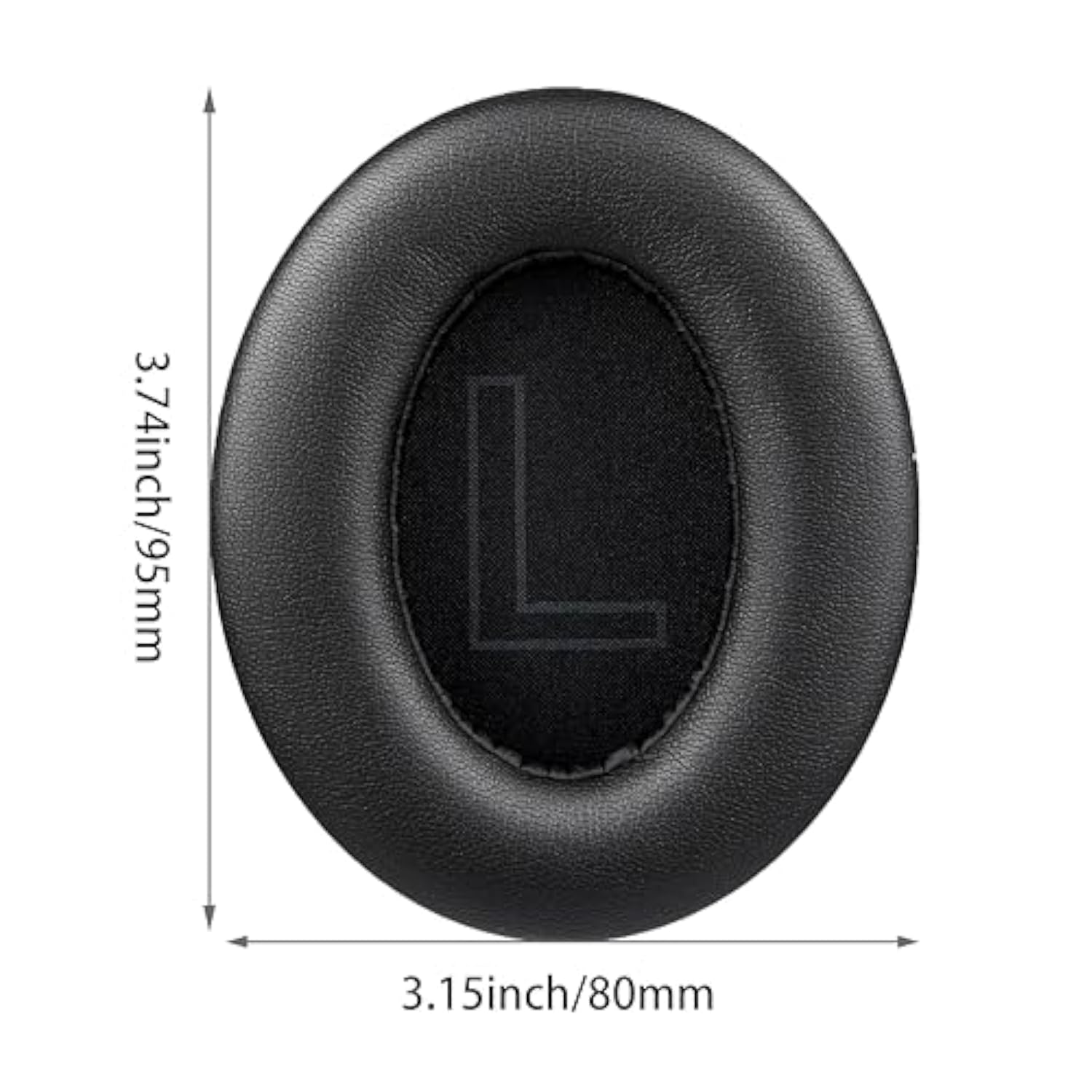Q20 Replacement Ear Pads Compatible With Anker Soundcore Life Q20 20Bt Headphones, Replacement Ear Pads Made Of Protein Leather And Memory Foam (Black)