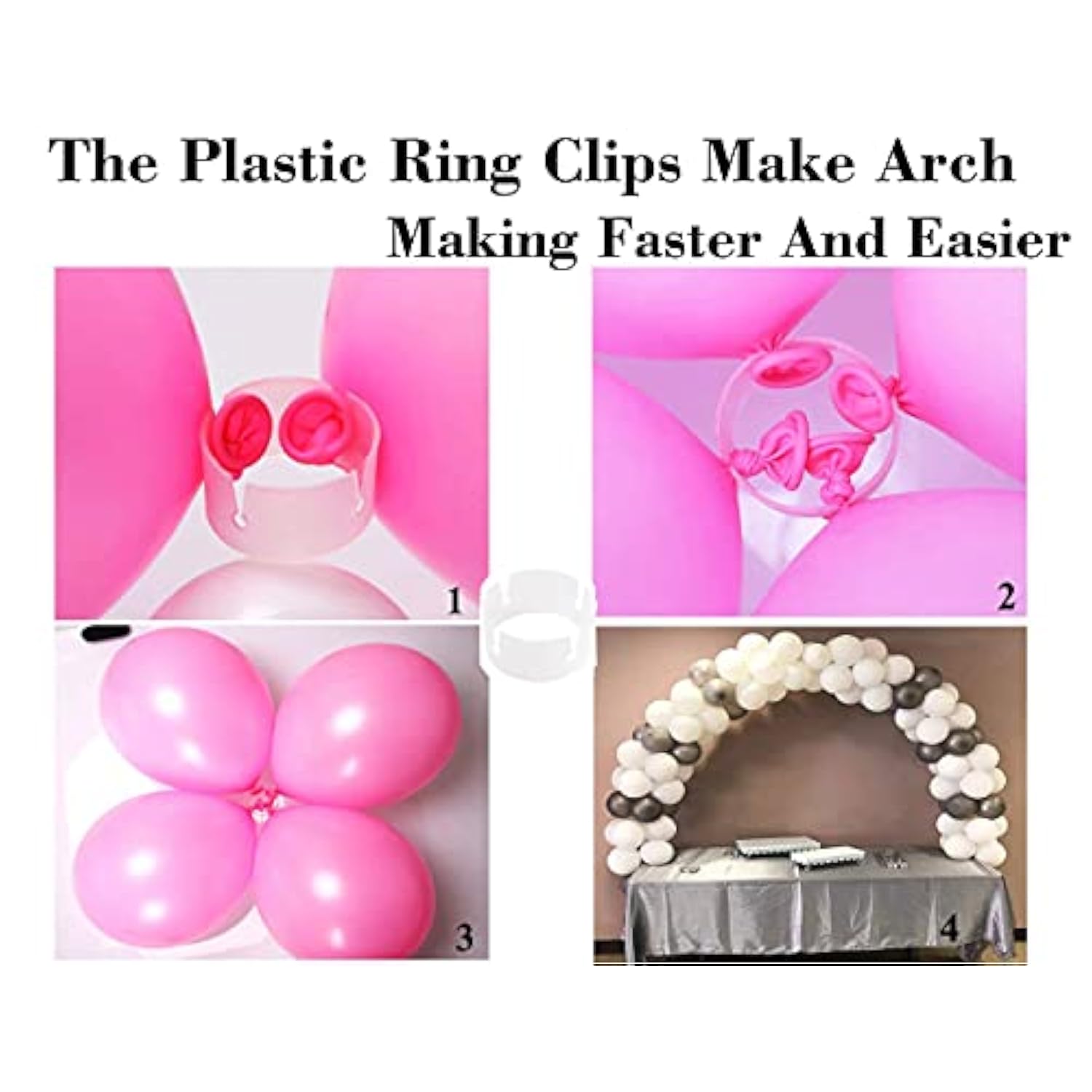 12Ft White Table Balloon Arch Kit, Balloon Arch Stand Frame For Birthday Party Wedding And Graduation Decorations, Christmas Decort Baby Shower Bachelor Party Supplies