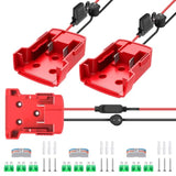 3 Packs Power Wheels Adapter For Milwaukee M18 Battery Adapter 18V Power Wheels Battery Conversion Kit With Switch, Fuse & Wire Terminals, 12Awg Wire, Power Connector For Diy Rc Car Toys And Robotics