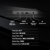 Mag 321Up Qd-Oled 32-Inch Qd-Oled 3840 X 2160 (Uhd) Computer Monitor, 165Hz, Adaptive-Sync, Hdmi, Display Port, Vga Port, Vesa Mountable, Tilt, Height Adjustable, Speaker, 0.03Ms, Black