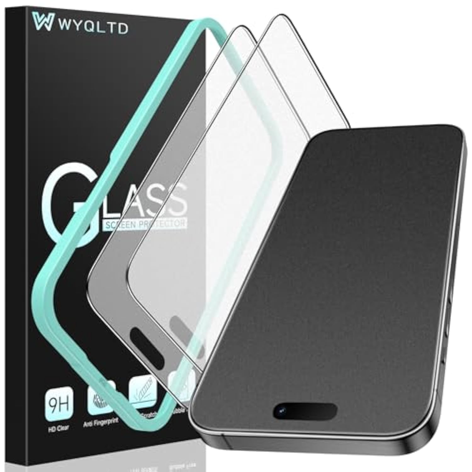 2 Pack For Iphone 16 Pro Max Matte Screen Protector Glass, Anti Glare, Anti Fingerprint, Shatterproof Sensitive Touch Quick Installation (Not Compatible For Iphone 16 Pro)