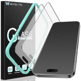 2 Pack For Iphone 16 Pro Max Matte Screen Protector Glass, Anti Glare, Anti Fingerprint, Shatterproof Sensitive Touch Quick Installation (Not Compatible For Iphone 16 Pro)