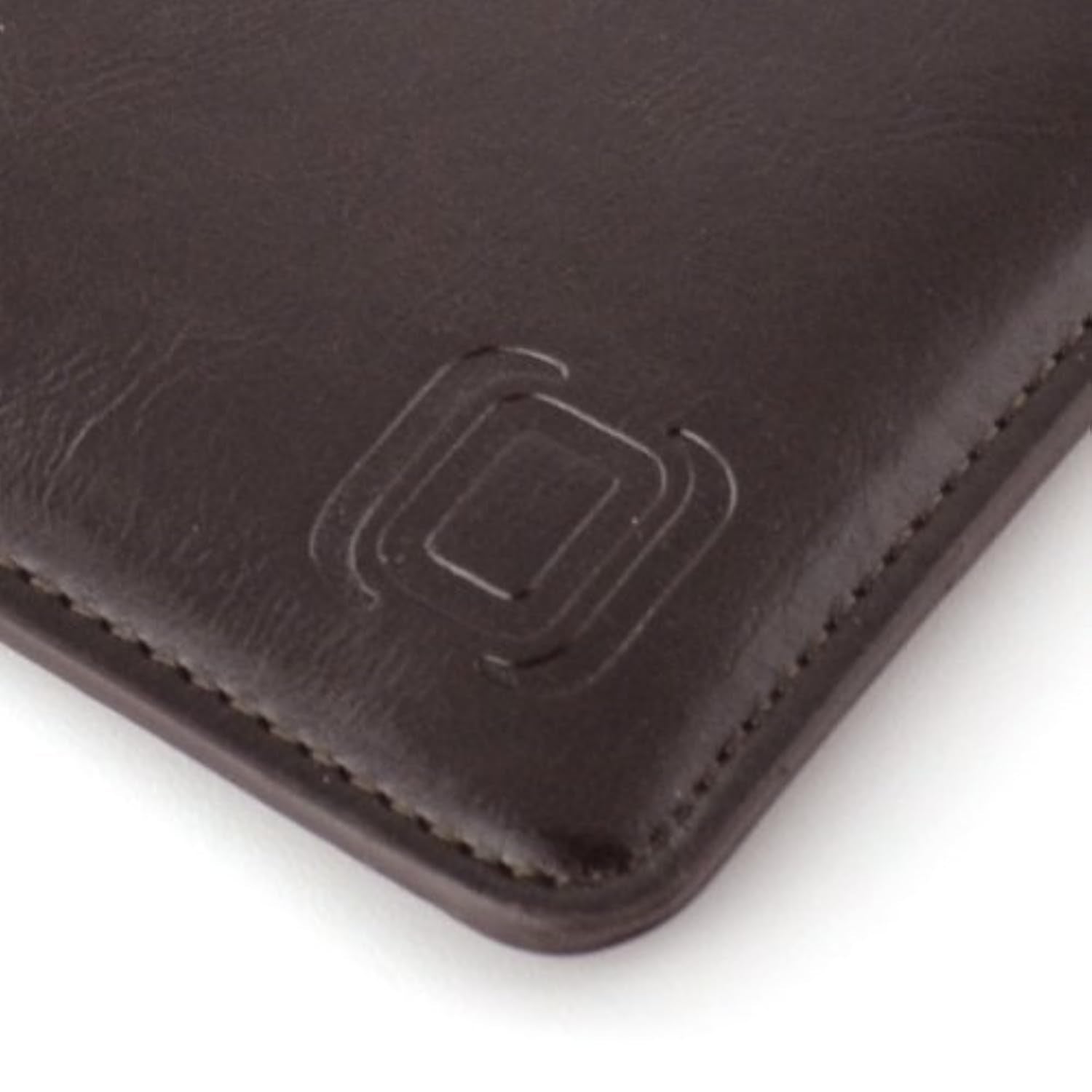 Executive Sleeve For Macbook Pro 13 (2016, 2017, 2018, 2019) & Macbook Air 13 Retina (2018 & 2019): Elegant Dark Brown Synthetic Leather Pouch Case, Slim, Simple, Professional Laptop Cover