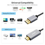 BENFEI 5 Pack 4K DisplayPort to HDMI 6 Feet Cable[Aluminum Shell, Nylon Braide