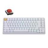 J1 Low-Profile Wireless Mechanical Keyboard - Qmk/Via Rgb Backlit, 2.4G/Bluetooth/Usb-C Triple Mode, 75% Layout Pbt Keycaps, Brown Tactile Switch, Mac/Win/Linux Compatible - Black