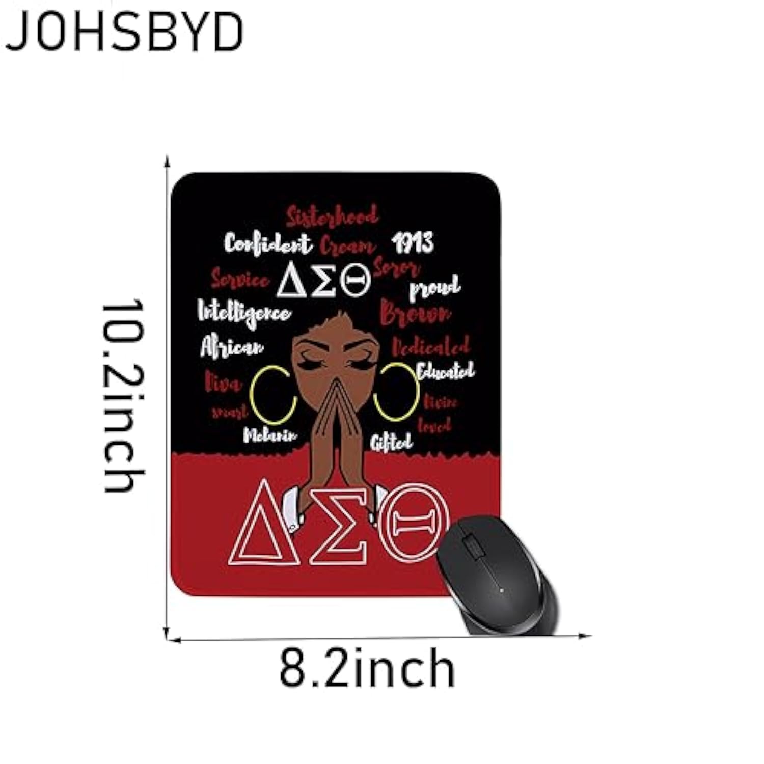 Aka Gifts Mouse Pad For Women Girls - Sorority Gifts - Pink And Green - Birthday (4)