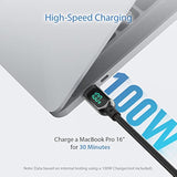 100W Usb C To Usb C Cable,[6.6Ft,2-Pack],Nylon Braided Fast Charging Cable Wit